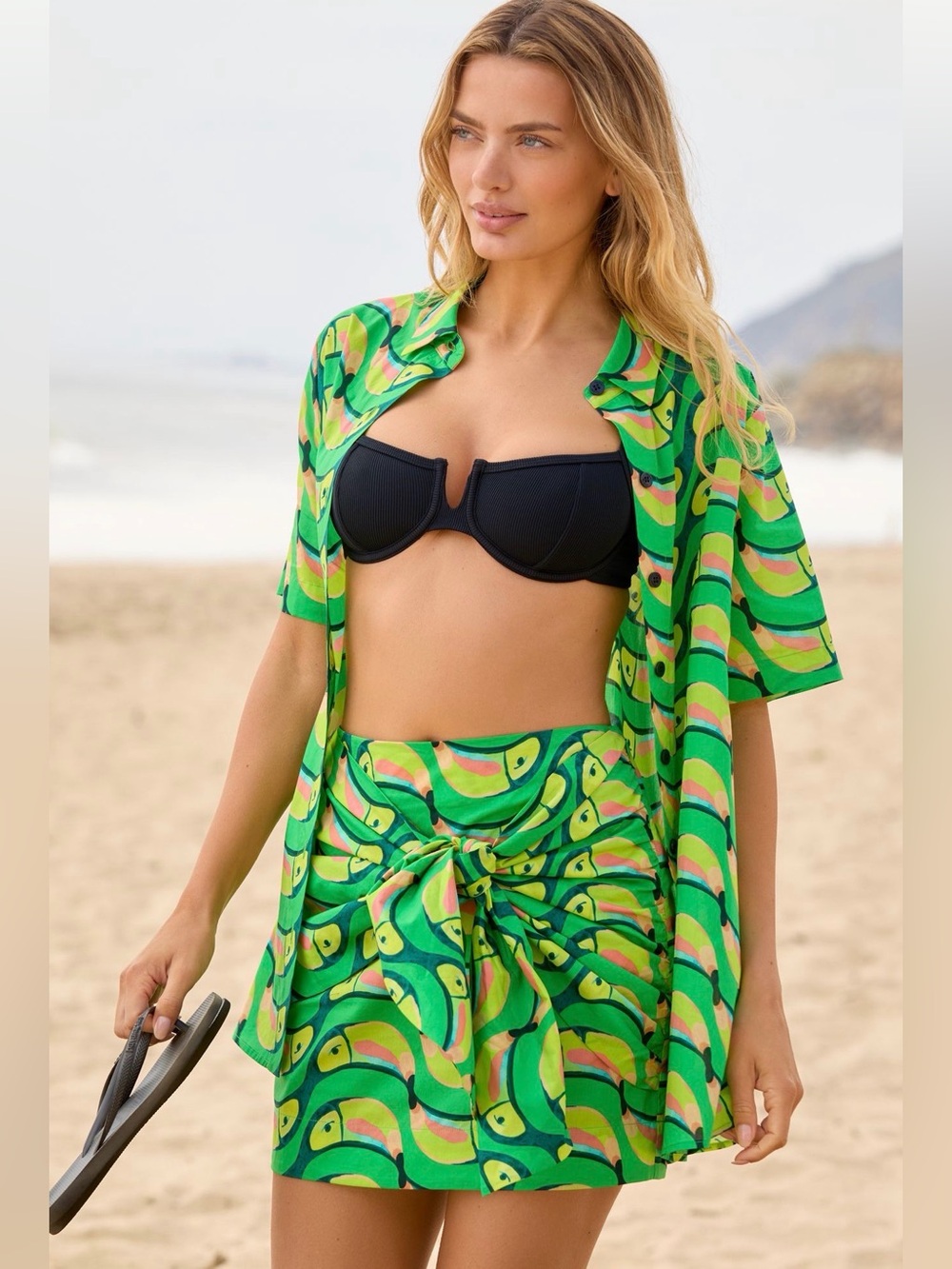 Farm Rio x Anthropologie Tucabacana Tie-Front
Mini Skirt